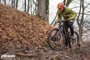 Uphill bei schmierigen Bedingungen