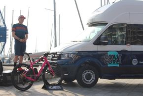 Auch der Camper kommt mit