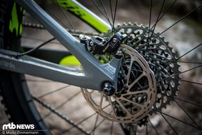 Die SRAM Guide RSC-Bremse hat auf den eher kurzen Abfahrten in Santa Coloma zuverlässig ihren Dienst verrichtet