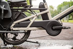 Die Shimano CUES 9-fach-Schaltung sorgt auch unter Last für reibungslose Gangwechsel.