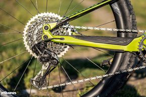 1x12 ist mittlerweile der Standard - bei Merida wird eine fast komplette SRAM X01 Eagle-Schaltung montiert.