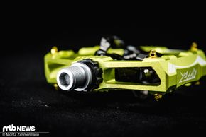 Das Innenleben des Pedals ist etwas komplexer …