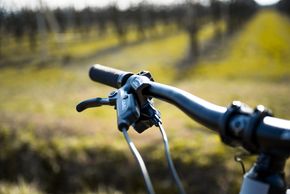 Bitte anhalten: SRAM Level mit 200mm vorn und 180 mm hinten.