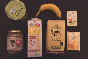 Die Zutaten für die Pancakes