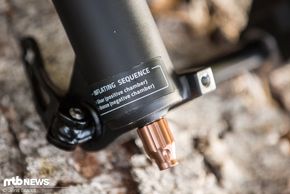 Bronze gekennzeichnet ist die Negativ-Feder