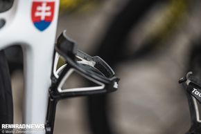 Grip Tape auf der Innenseite des Flaschenhalters soll für einen besonders sicheren Sitz der Trinkflaschen sorgen.