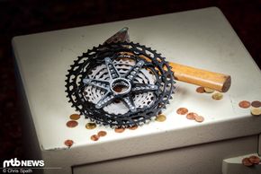 Von hinten wird der Alu-Spider sichtbar