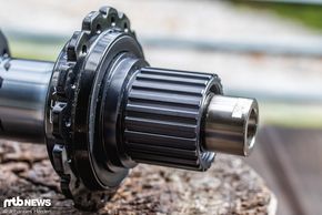 Die neue Kassettenaufnahme an der Shimano XTR. Diese soll auch zukünftig für günstigere Naben der Japaner verfügbar sein
