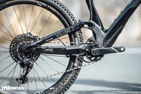 Geschaltet wurde an unserem Testbike mit der SRAM GX Eagle-Gruppe