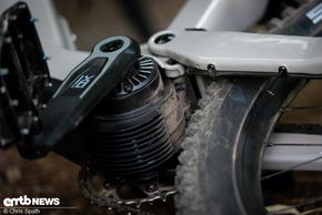Die Leitungen rund um den Motor sind ebenso versteckt verlegt wie am restlichen Rahmen