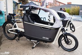 Ca Go aus Koblenz mit seiner Vorstellung von sicherem Personentransport per Pedal.