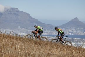 Riders during Stage 1 of the 2025 Absa Cape Epic Mountain Bike stage race held at Meerendal Wine Estate, Cape Town, South Africa on the 17th March 2025. Photo by Sam Clark/Cape Epic
PLEASE ENSURE THE APPROPRIATE CREDIT IS GIVEN TO THE PHOTOGRAPHER AN