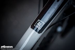 ... und das Elementsymbol von Aluminium auf dem Oberrohr wissen zu gefallen.