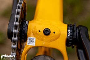 Mit dieser Schraube lassen sich die Kurbelarme bremsen – perfekt für Tricks, bei denen man zügig wieder aufs Pedal kommen will.