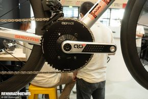Die Kurbeln aus Carbon…